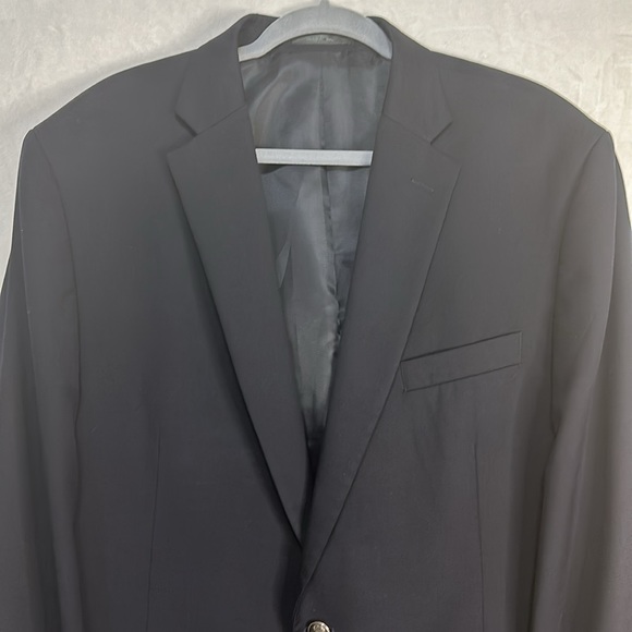 Michael Kors Wool Blend Men’s Black Suit Jacket Size 46L - Picture 3 of 9
